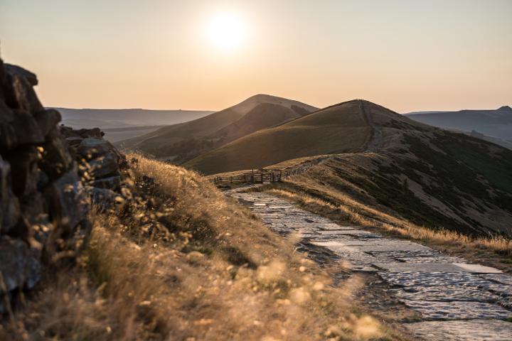 Back Tor und Lose Hill zum Sonnenaufgang