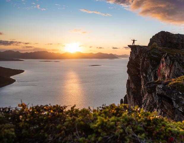 Sonnenuntergang vom Keipen bei Harstad